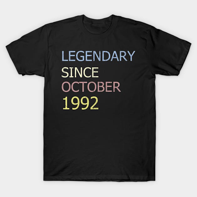 LEGENDARY SINCE OCTOBER 1992 T-Shirt by BK55